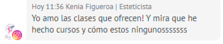 Testimonio de esteticista sobre las clases de la academia